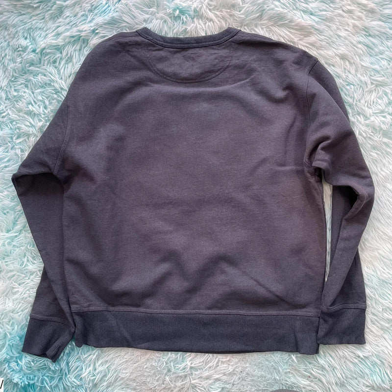 Vintage Navy Champion Plain Sweatshirt - Large