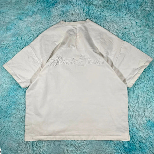White about:blank Heavyweight T Shirt - Medium