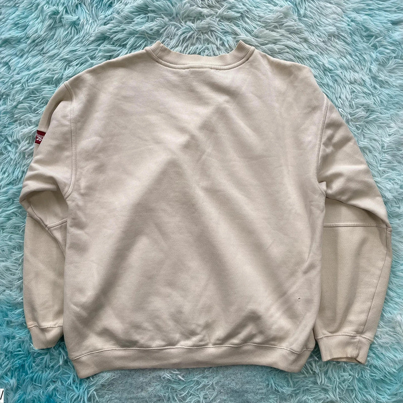 Vintage 90s Cream White Reebok Sweatshirt - Medium