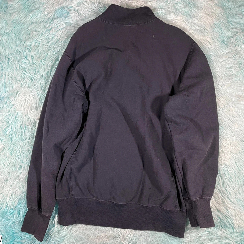 Black Champion 1/4 Zip Sweatshirt - XL
