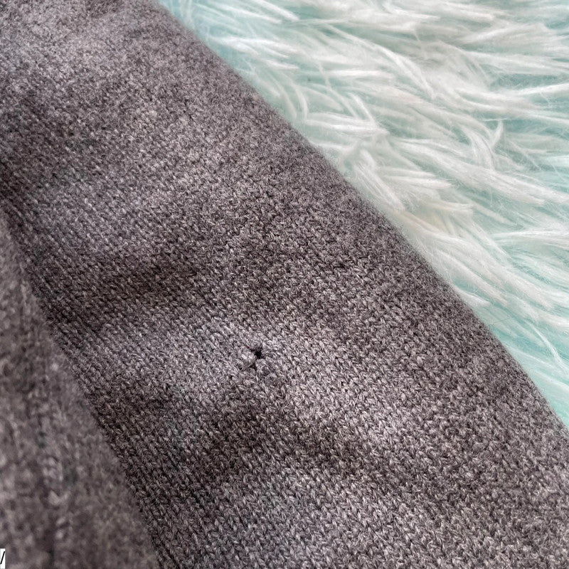 Grey Polo Ralph Lauren 1/4 Zip Jumper Wool Cashmere - Medium