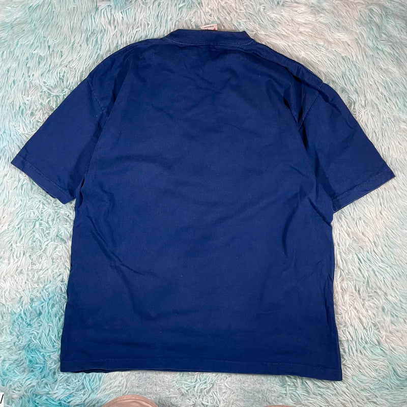 Vintage 90s Blue Plant Hollywood Graphic T Shirt - Large