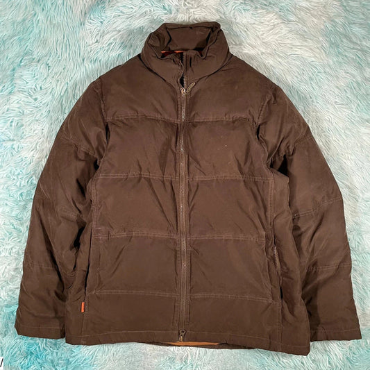 Brown Musto Puffer Jacket Duck Down Feather - Size 12