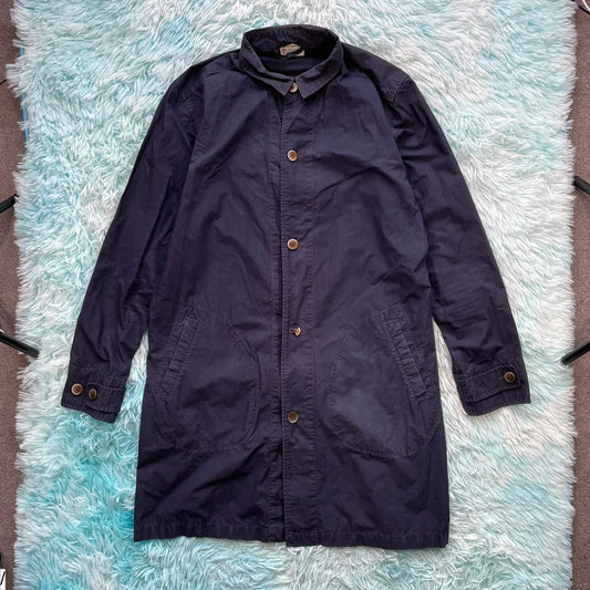 Navy Manual Alphabet Jacket Knee Length - Large