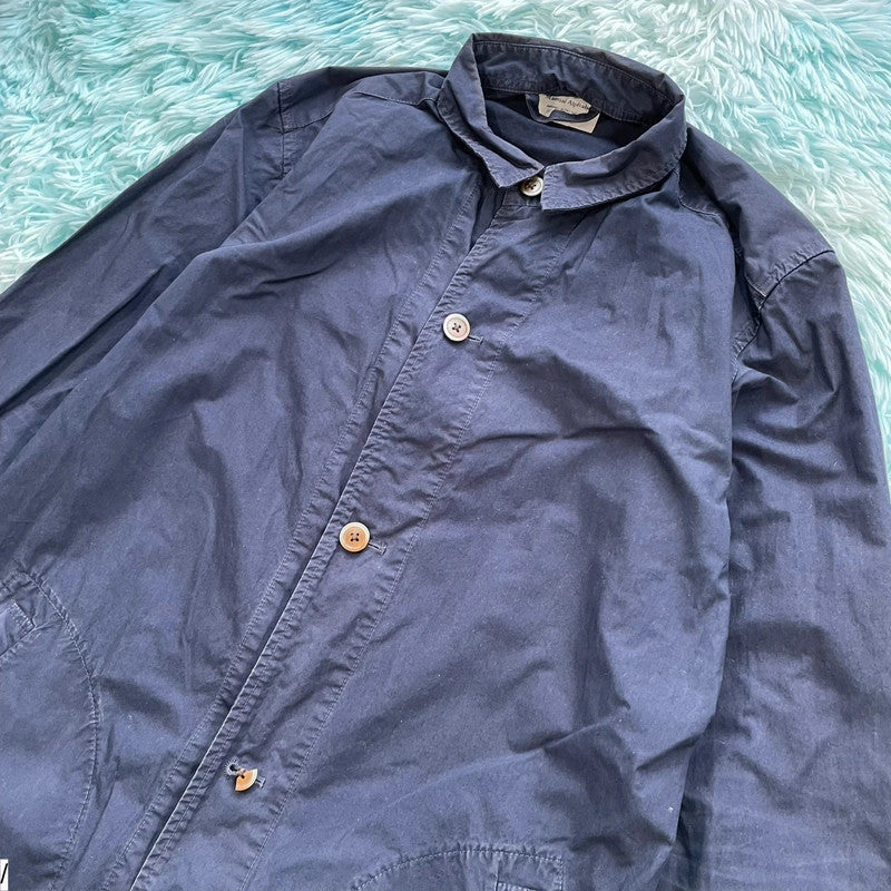 Navy Manual Alphabet Jacket Knee Length - Large