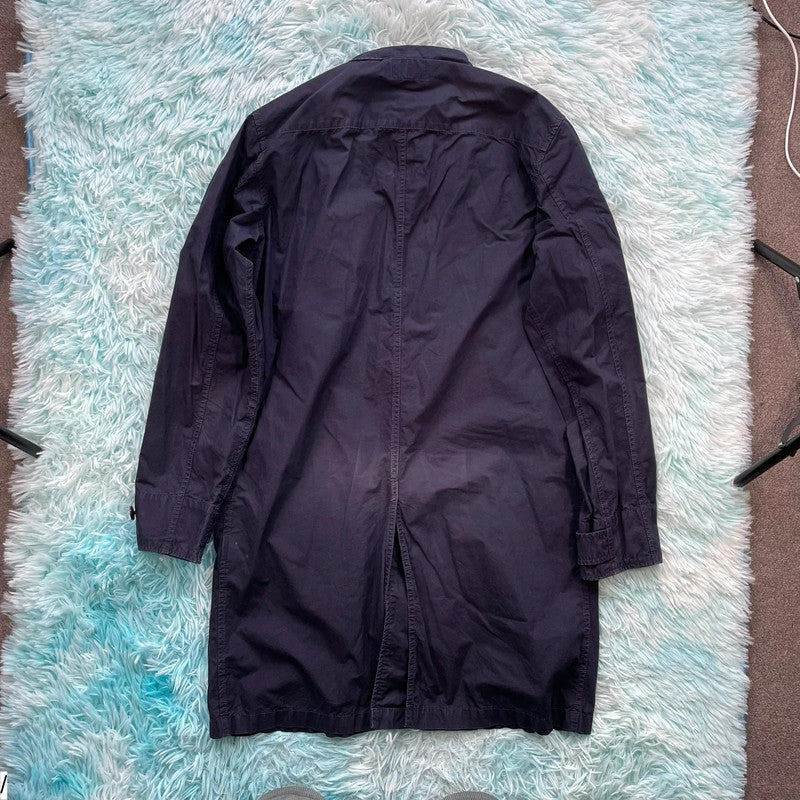Navy Manual Alphabet Jacket Knee Length - Large