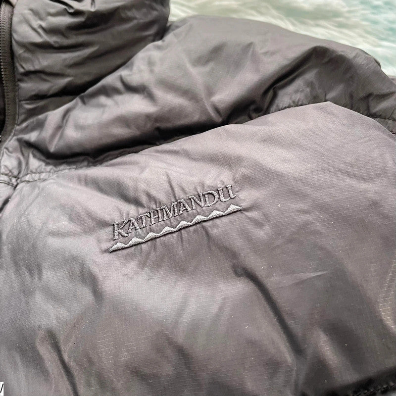 Black Kathmandu Puffer Jacket Down Fill - Small