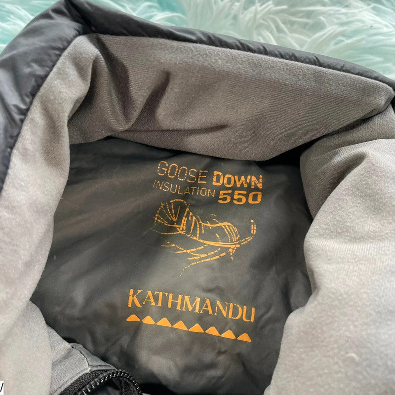 Black Kathmandu Puffer Jacket Down Fill - Small