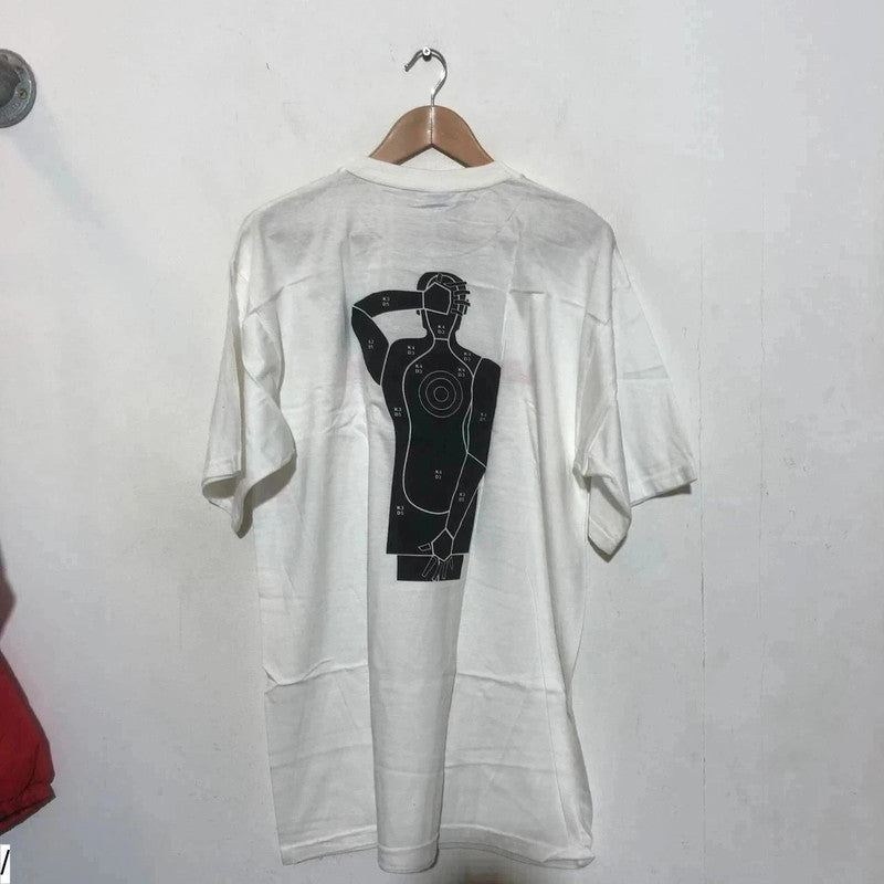 Vintage 90s White National Lampoon's Loaded Weapon Movie Promo T Shirt - XL