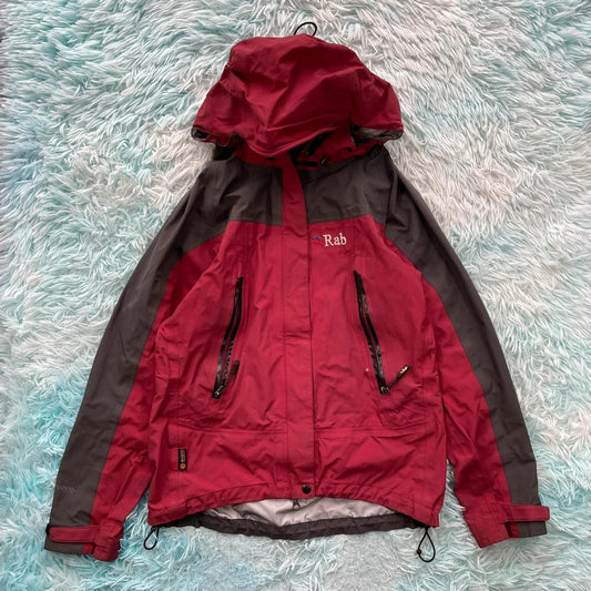 Red Rab Windbreaker Jacket Raincoat - Size 10