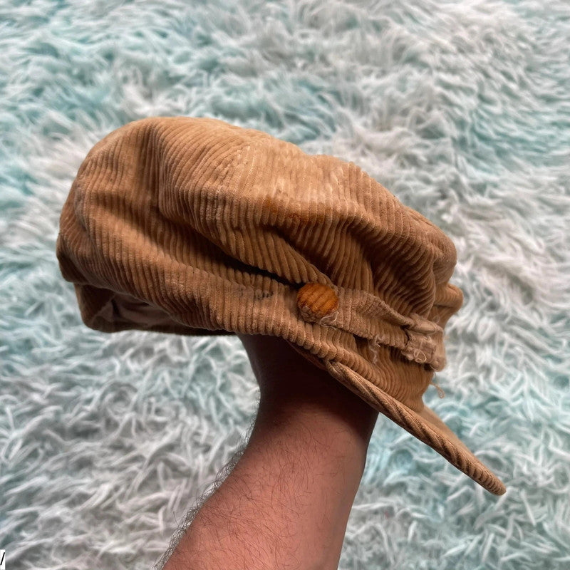Vintage 80s Beige JS Wilson Worker Cap
