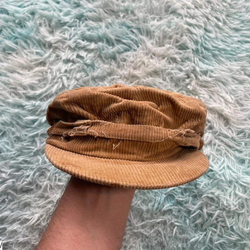 Vintage 80s Beige JS Wilson Worker Cap