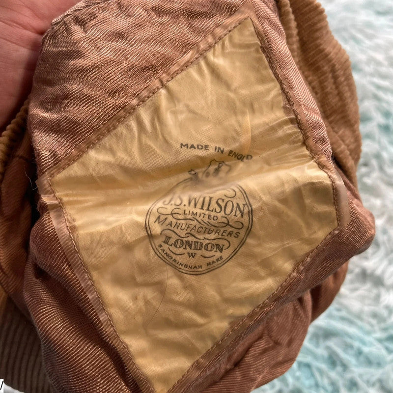 Vintage 80s Beige JS Wilson Worker Cap