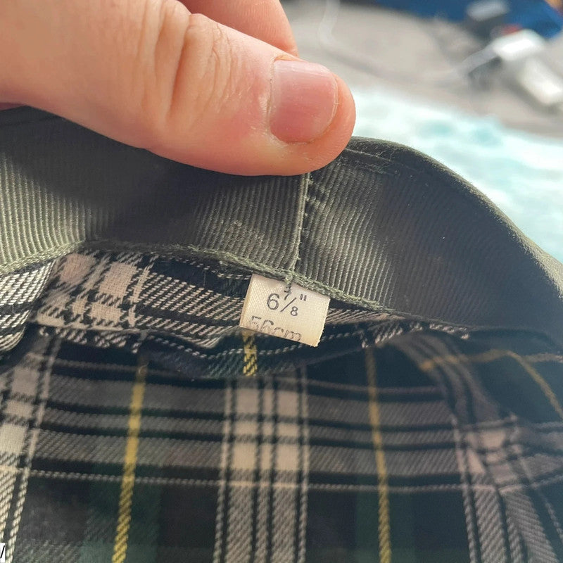 Green Barbour Flat Cap