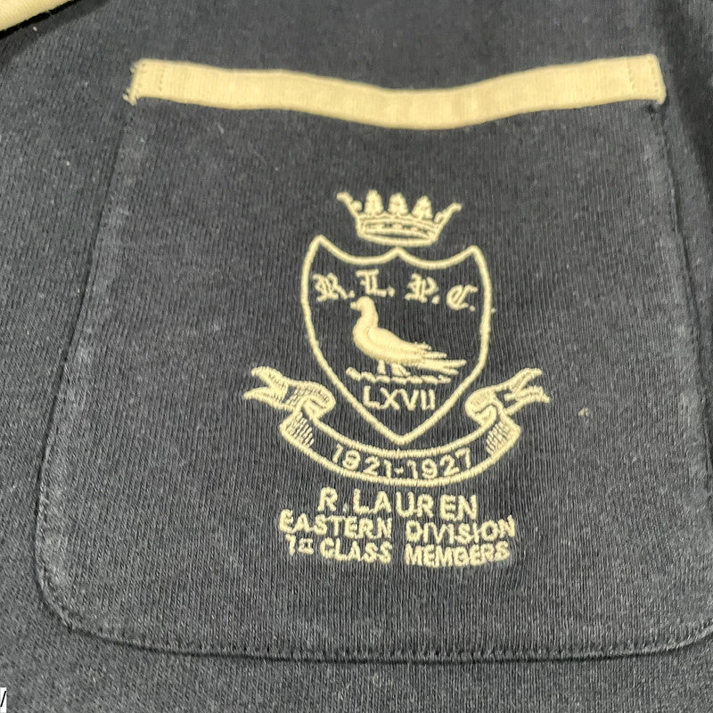 Vintage Navy Polo Ralph Lauren Cotton Blazer Jacket Crested - 10