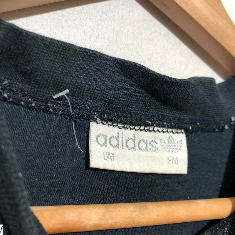 Vintage 90s Black Adidas Graphic T Shirt - Medium