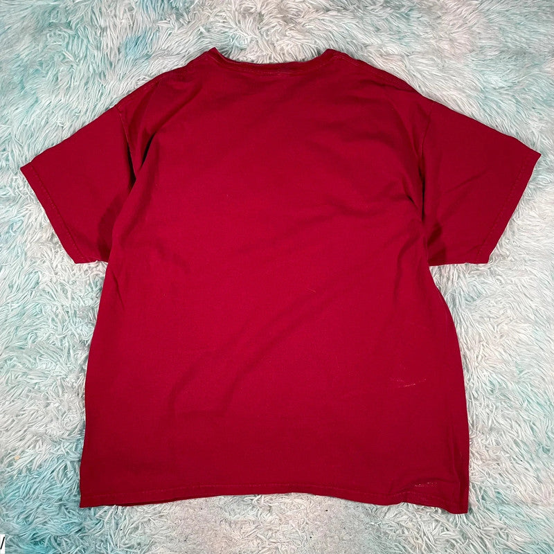 Vintage Red Life of Mars Gene Hunt Graphic T Shirt