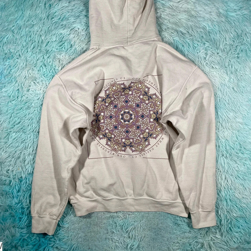 Cream White Urban Outfitters Graphic Hoodie - Small