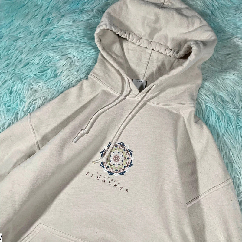Cream White Urban Outfitters Graphic Hoodie - Small