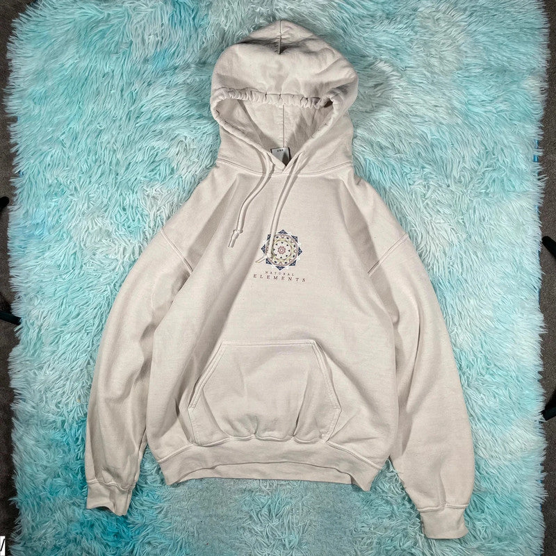 Cream White Urban Outfitters Graphic Hoodie - Small