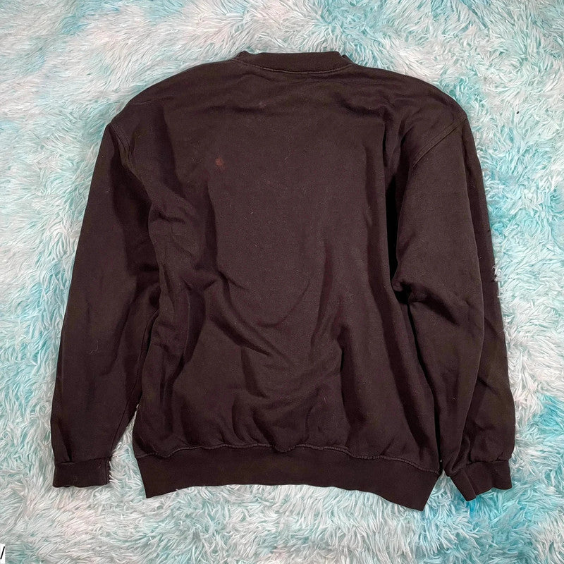 Vintage 90s Black Champion Sweatshirt Spellout - XL