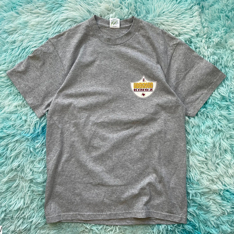 Grey Supreme UKZ Graphic T Shirt Underground Kingz - Small