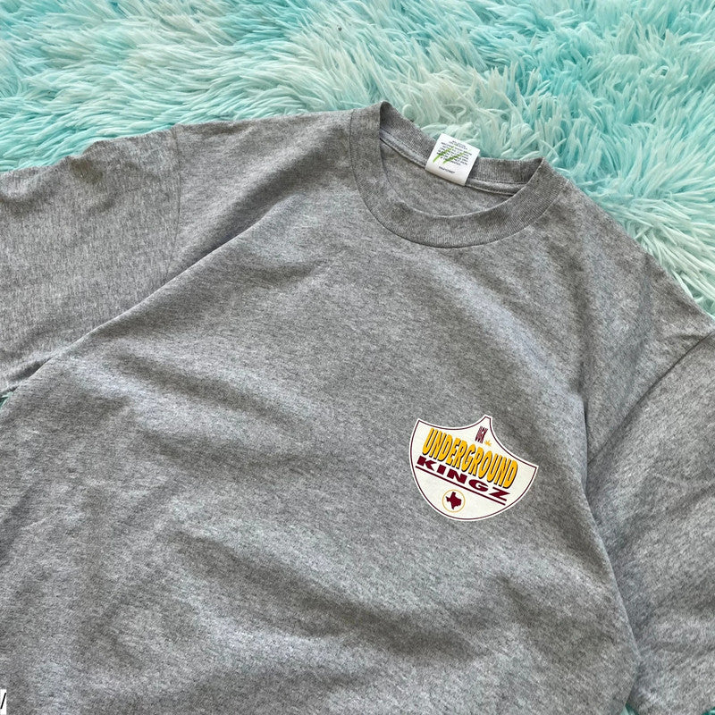 Grey Supreme UKZ Graphic T Shirt Underground Kingz - Small