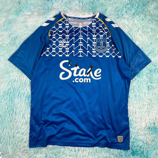 Everton Shirt Hummel Home Kit Stakes - XL