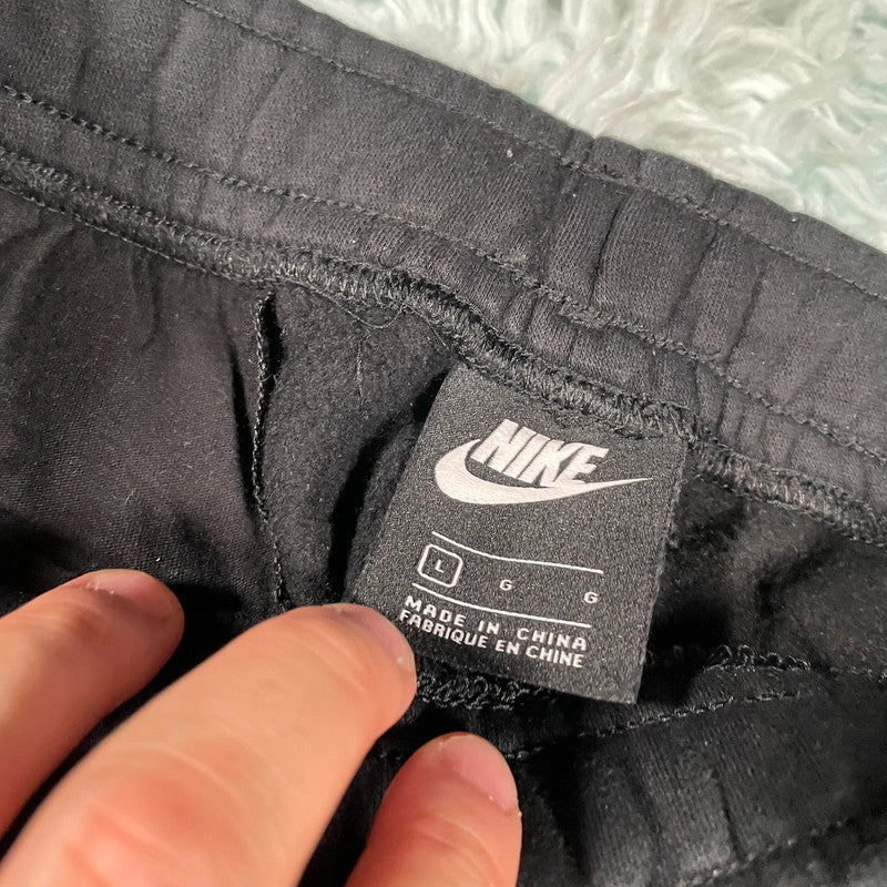 Black Nike Joggers Jogging Bottoms - large