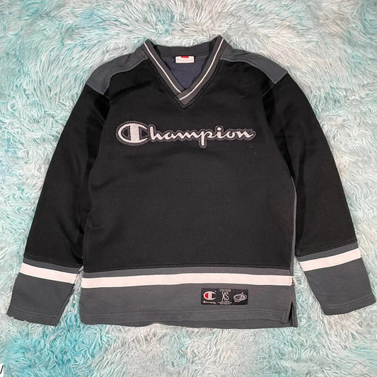 Vintage 90s Black Champion Sweatshirt - XS