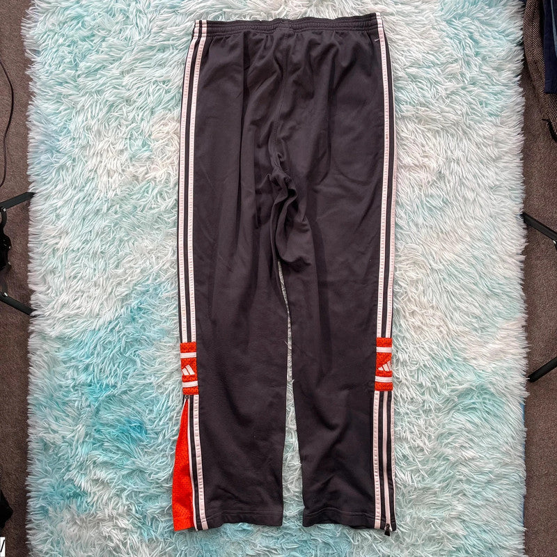 Vintage 90s Grey Adidas Tracksuit Bottoms - Large
