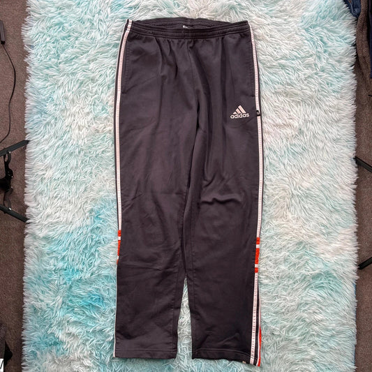 Vintage 90s Grey Adidas Tracksuit Bottoms - Large