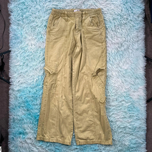 Olive Green BDG Urban Outfitters Cargo Y2K Trousers - Medium