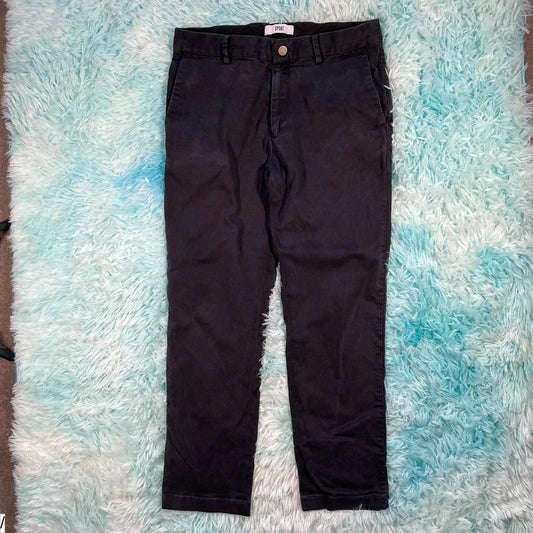 Dark Navy Spoke Trousers Cashmere - 32W