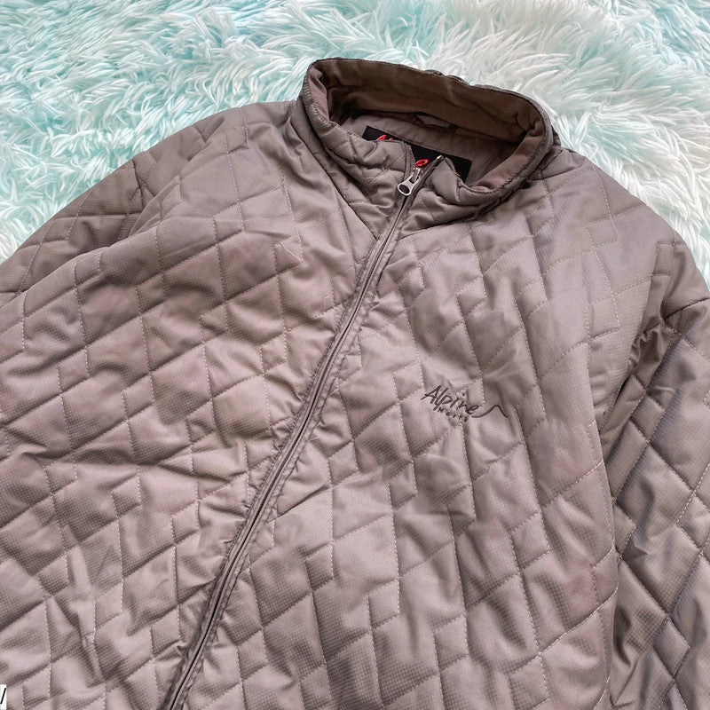 Grey Alpine North Puffer Jacket - XL