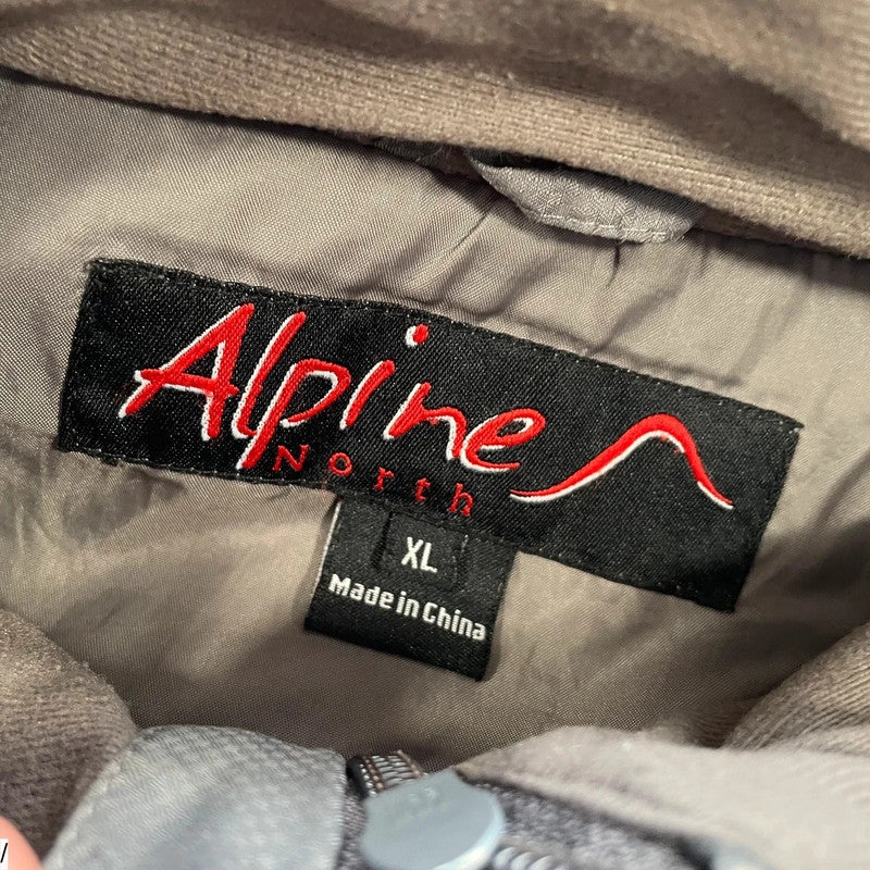 Grey Alpine North Puffer Jacket - XL