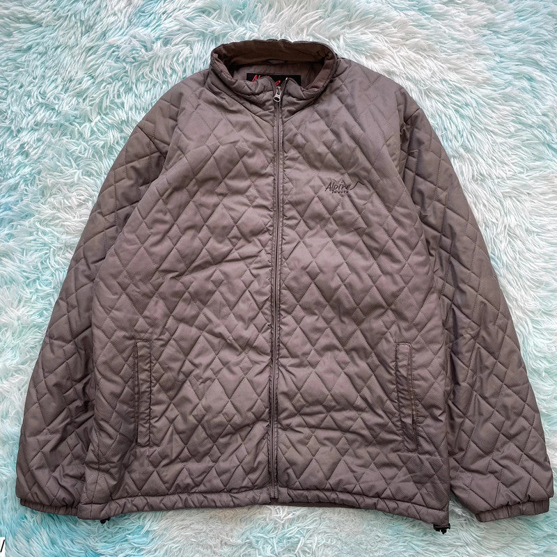 Grey Alpine North Puffer Jacket - XL