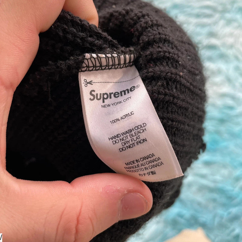 Black Supreme Beanie