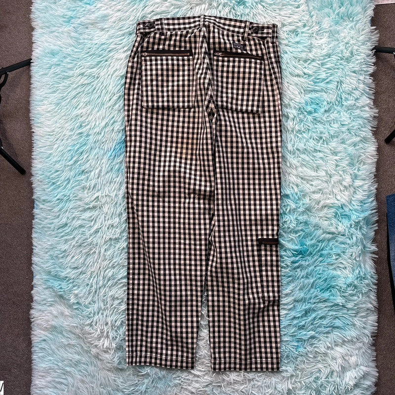 Black & White Supreme Gingham Flight Pants - 32W