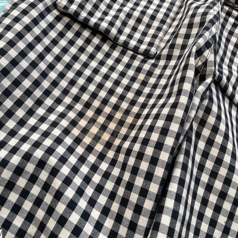 Black & White Supreme Gingham Flight Pants - 32W