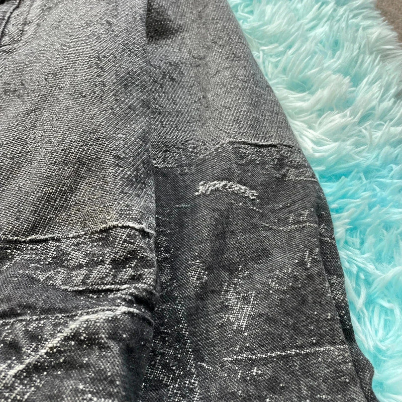 Grey Supreme Archive Denim Trucker Jacket - Small