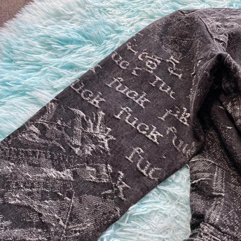 Grey Supreme Archive Denim Trucker Jacket - Small