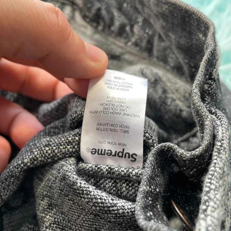 Grey Supreme Archive Denim Trucker Jacket - Small