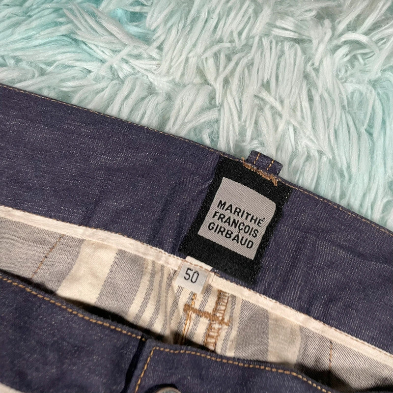 Vintage 90s Navy Striped Marithe Francois Girbaud Jacket Set - XXL