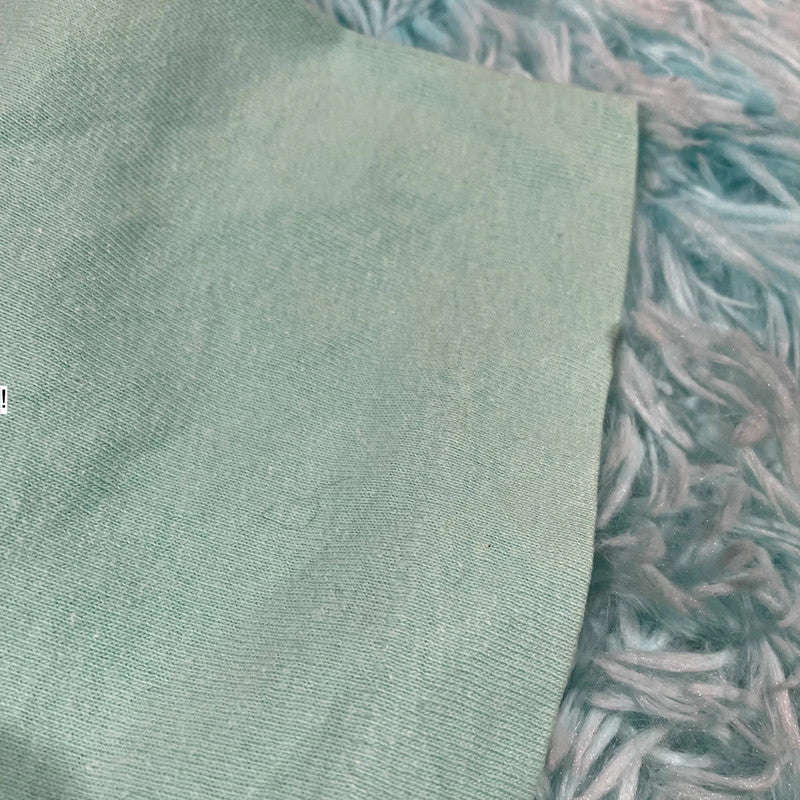 Vintage 90s Mint Green Blank T Shirt fruit of the Loom - Large