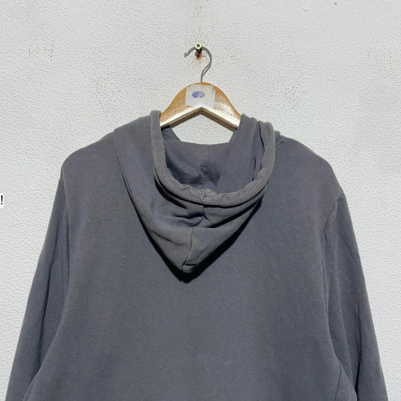 Grey Nike Sb Hoodie Print Logo - Large