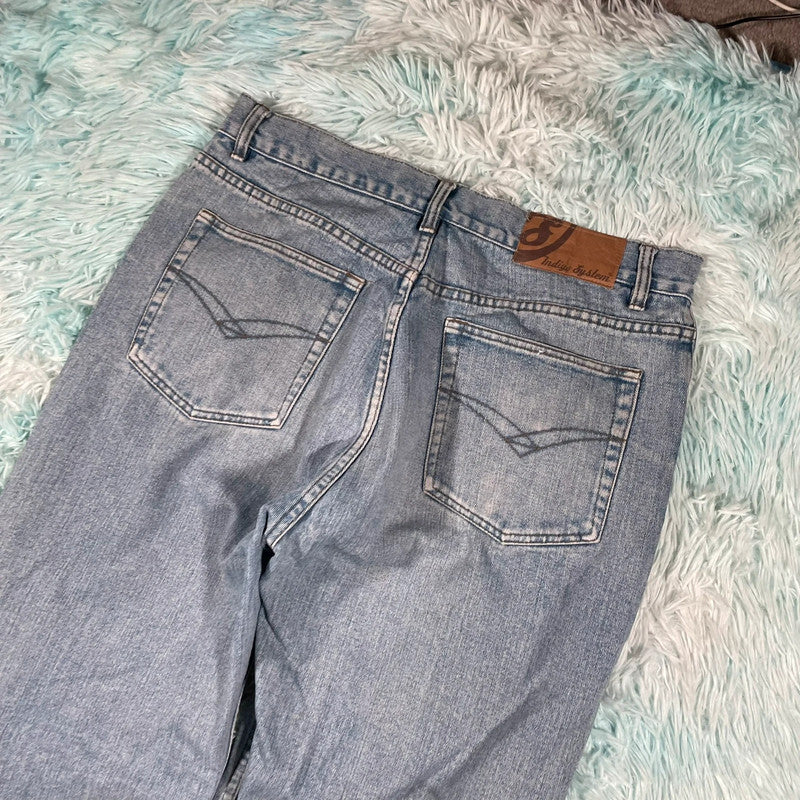 Vintage 00s Indigo System Baggy Jeans - W36 L33