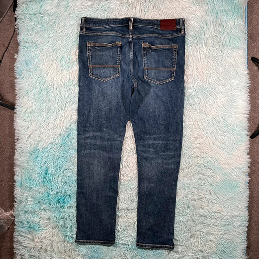 Blue M&S Jeans Selvedge Tapered - W36 L31