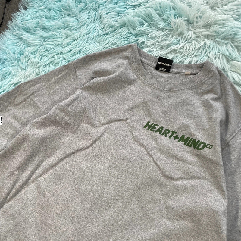 Grey Heart & Mind BBC Graphic T Shirt - XL