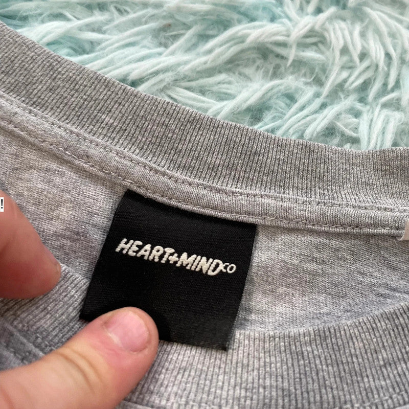 Grey Heart & Mind BBC Graphic T Shirt - XL